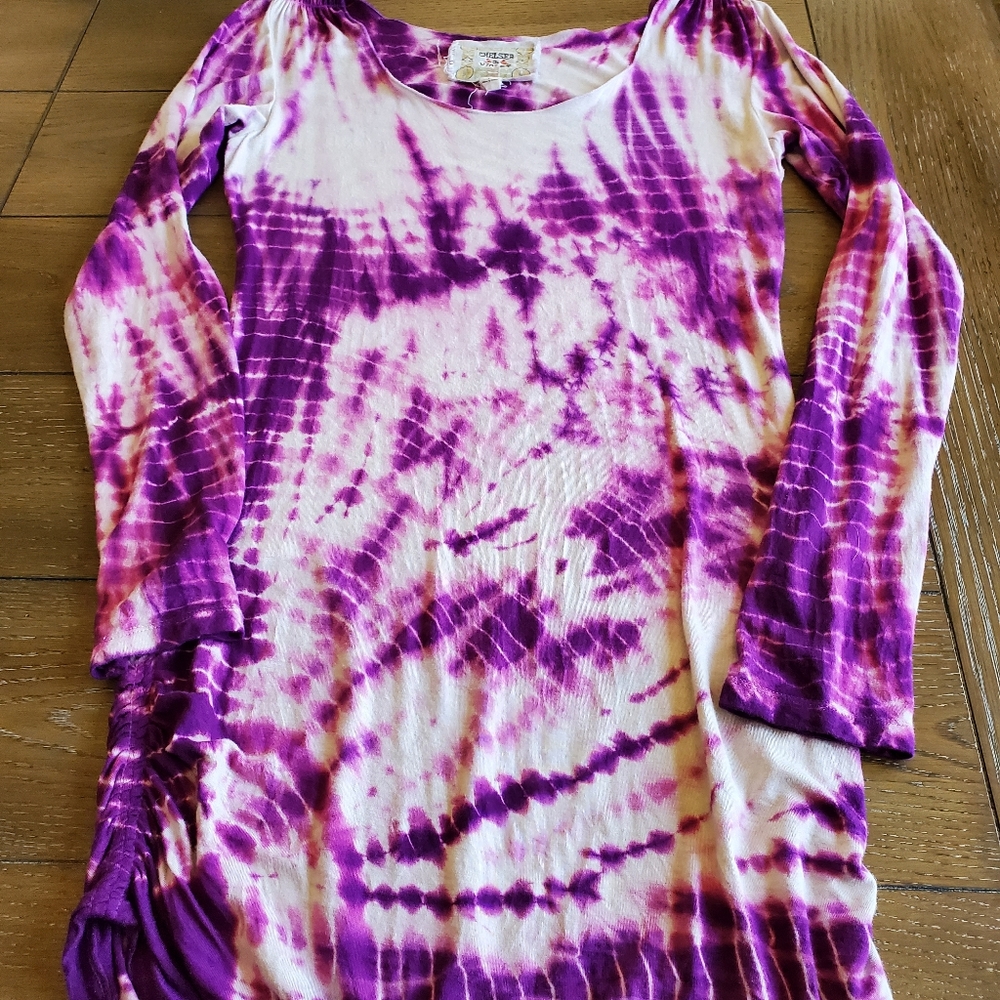 Chelsea & Violet Purple Tie Dye Dress